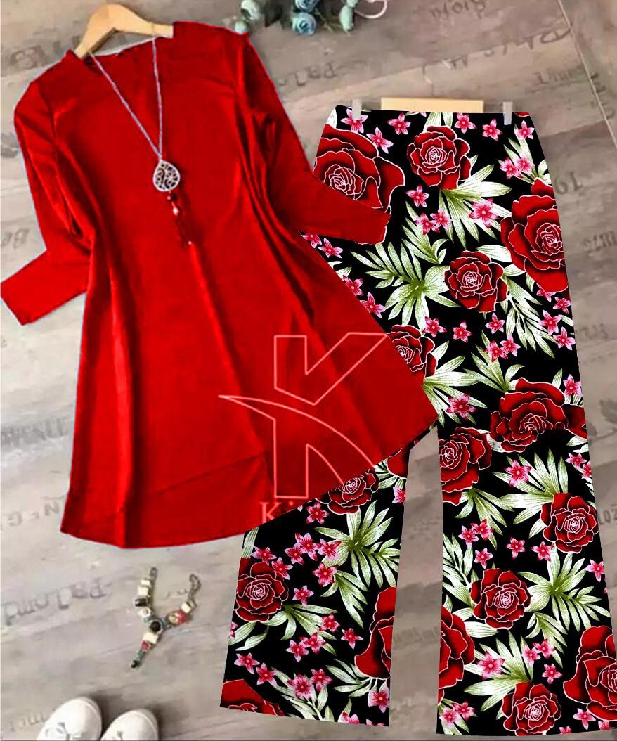 2Pc Stitched ladies dress