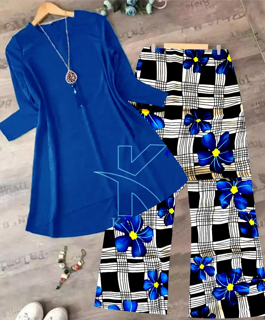 2Pc Stitched ladies dress